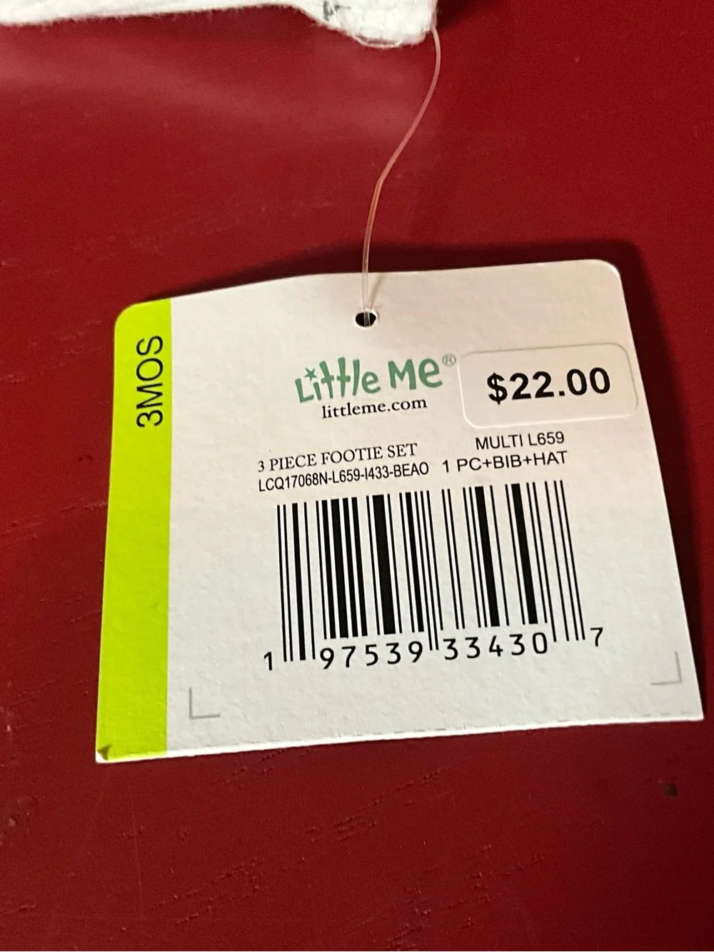 NWT little Me size 3 month Christmas outfit